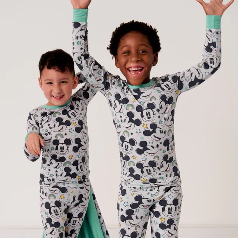 Little Sleepies Mickey Forever Two Piece Long Sleeve Pajamas
